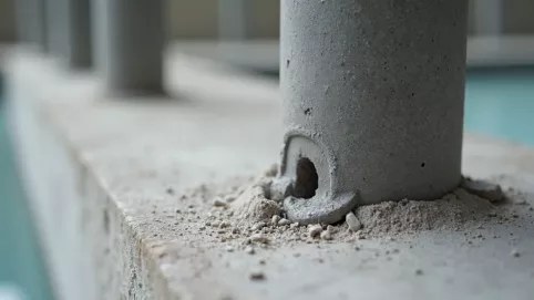 Mocowanie słupka balustrady do betonu